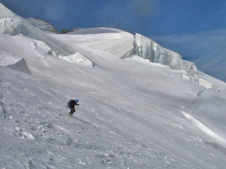 photo skieur sur piste