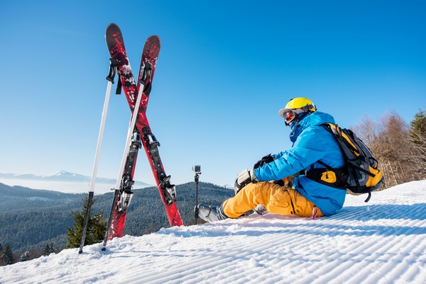 Ski club bonne conduite du skieur